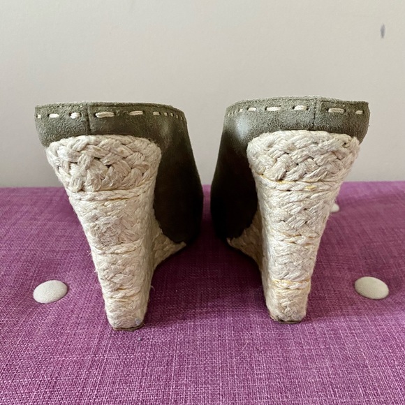 Giuseppe Zanotti Koka Velour Jasmin Wedge Sandals - Picture 8 of 13